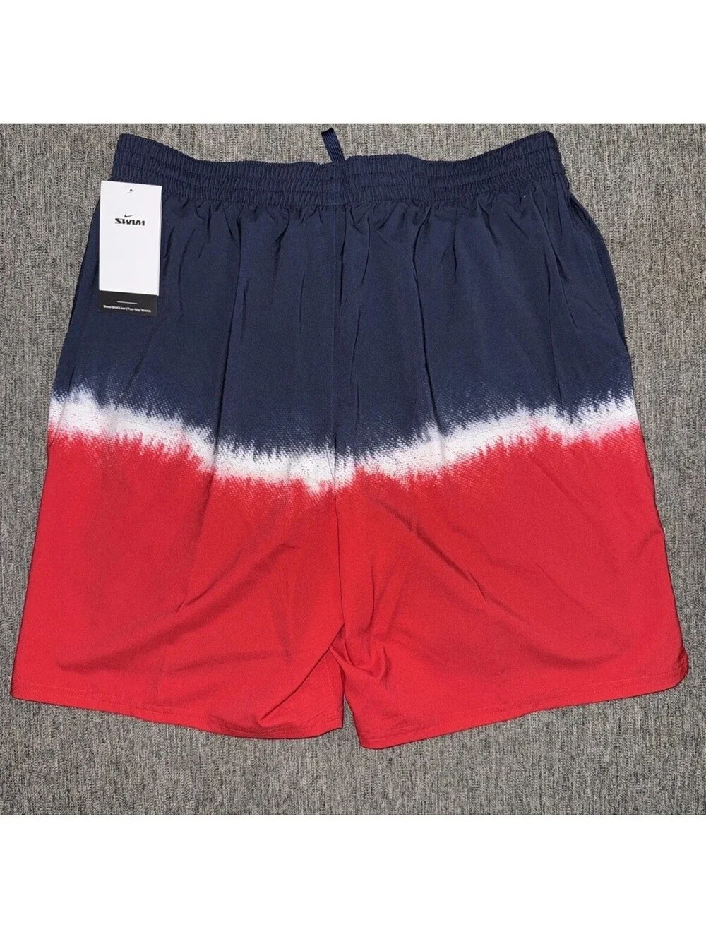 Nike Swim USA Small Ocean Merge Volley Trunks NESSF547-934 Red, White, Blue